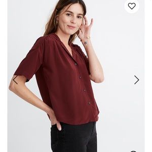 Madewell Silk Camp Top